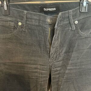 Stretch midrise corduroys grey pant